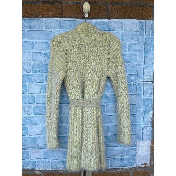 Anthropologie Larkin yellow shimmer cardigan sweater small - Picture 9 of 10